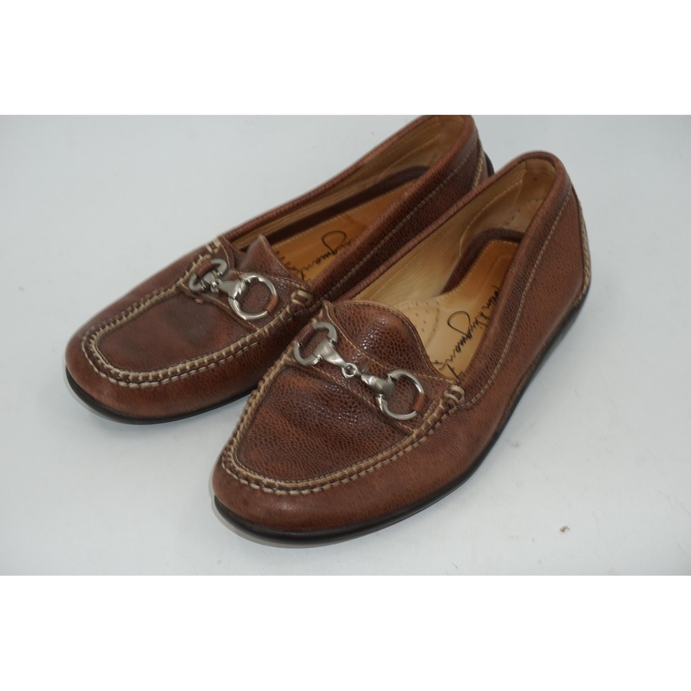 Martin Dingman Shoes Brown Leather Loafer Flats Horsebit Comfort Men's 8.5